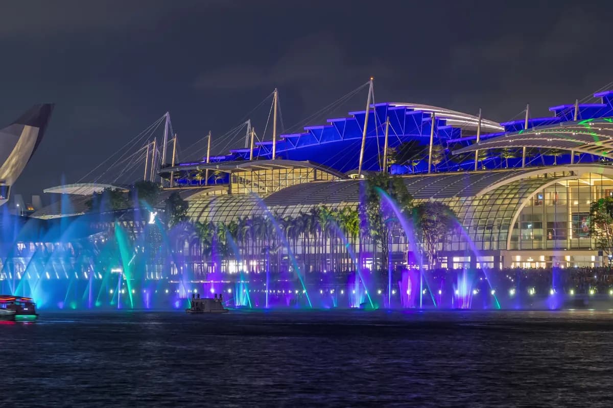 Laser & Fountain at Marina Bay