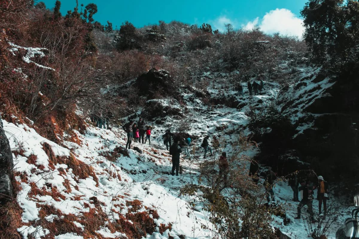 Snow Trekking at Chopta