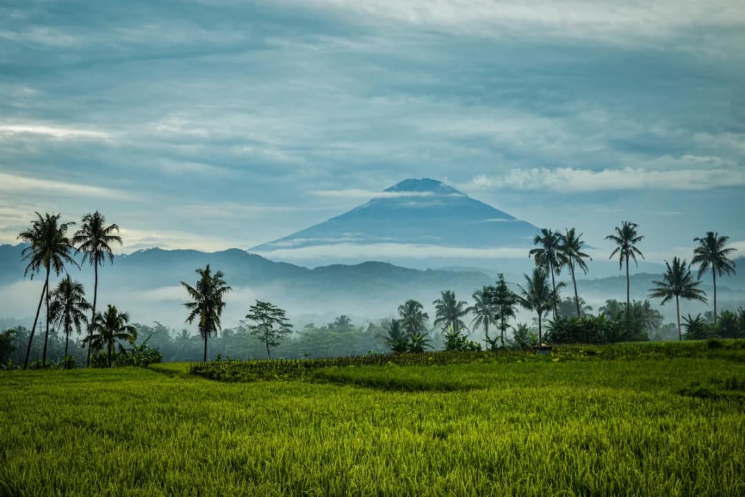 Mount Agung backdrop