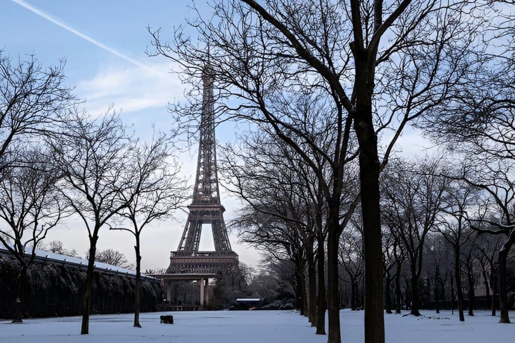 Winter Season in Paris, France