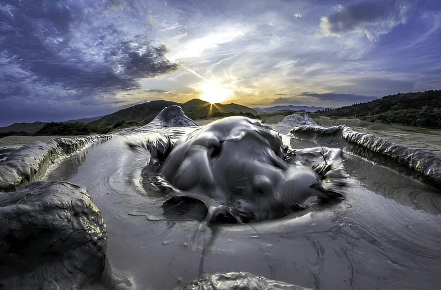 Watch Bubbling Mud Volcanoes at the Gobustan National Park