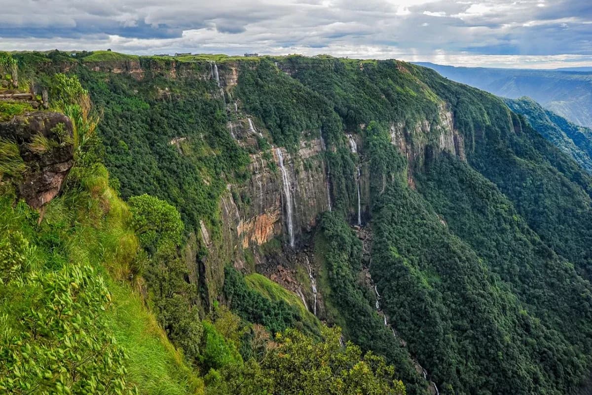 Seven Sister Fall cherrapunjee meghalaya