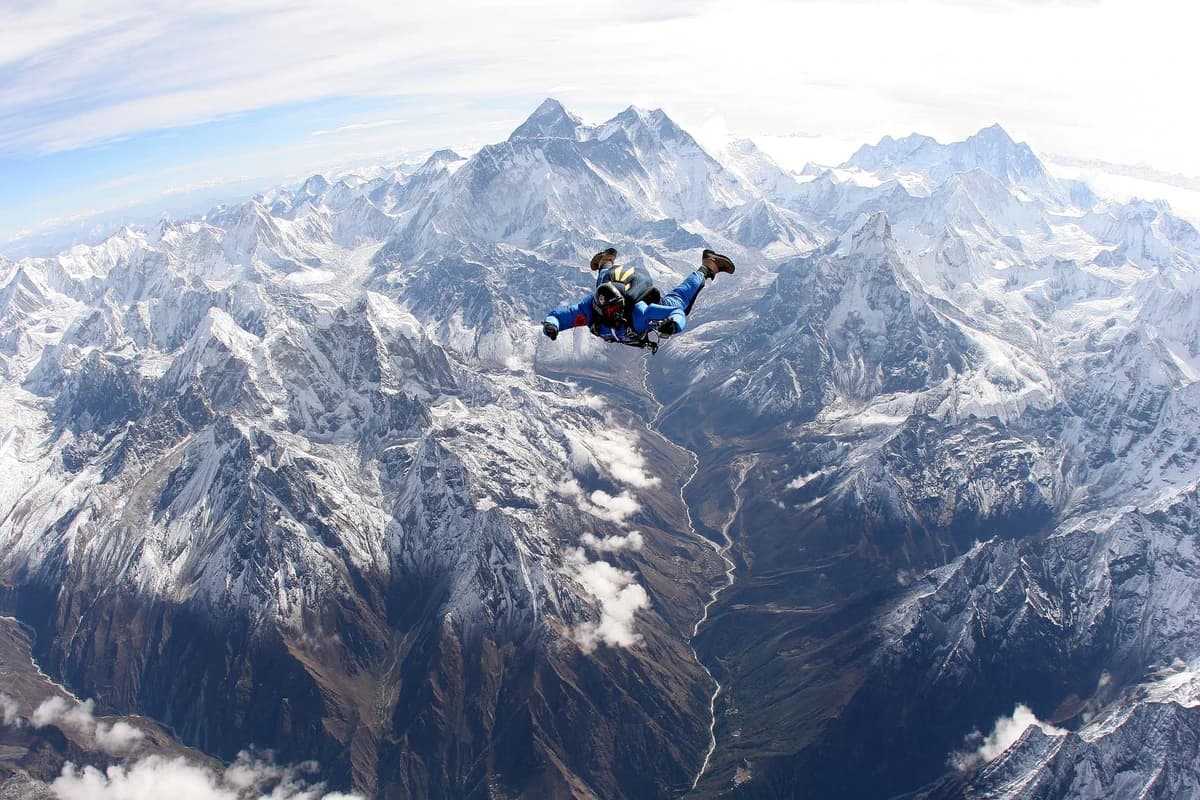 Skydiving in Nepal