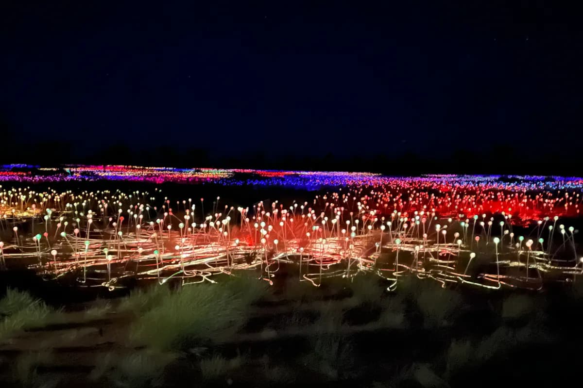 uluru at night