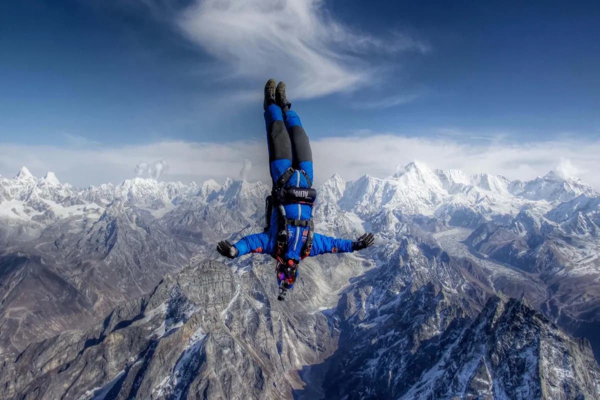 Skydiving in Nepal