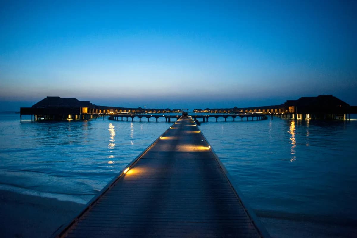 Maldives Glowing Beach