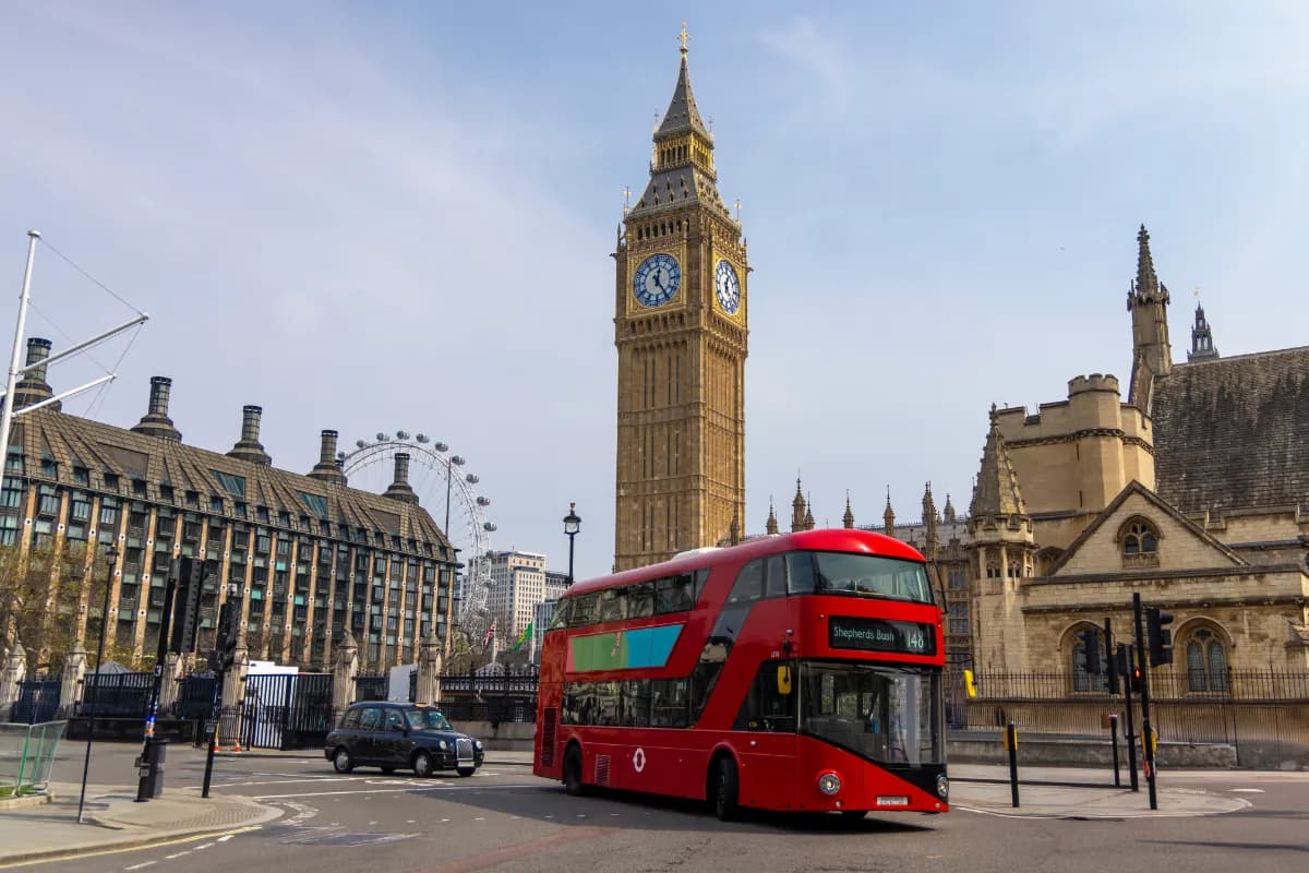 Arrival in London