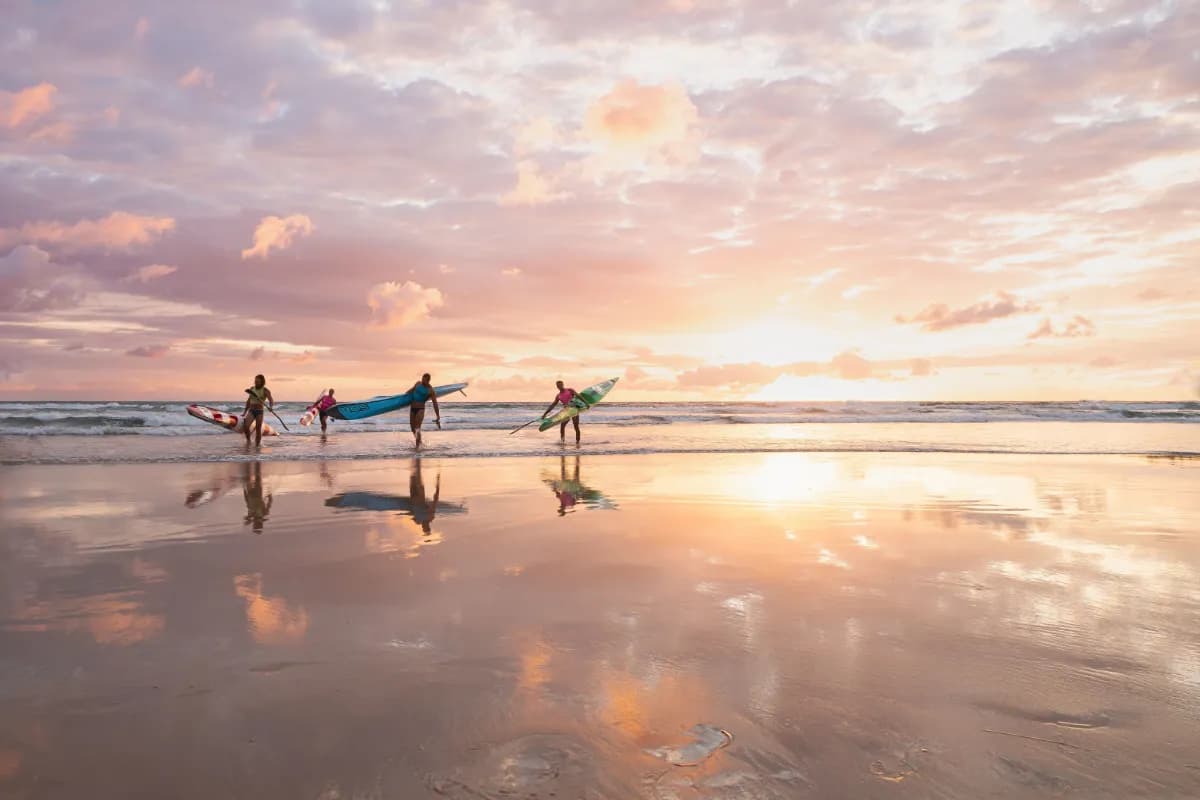 Surfing at Australia