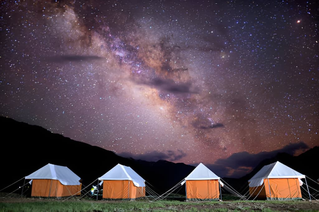 Camping at Chandratal Lake