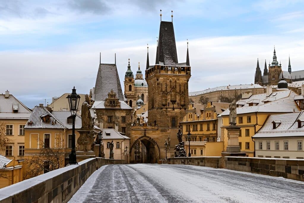 Winter in Prague, Czech Republic